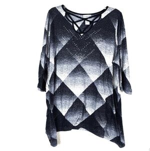Catherine's Starry Night geometric tunic top
